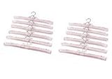 Benders Satin Covered Hangers- Set of 12- Pink