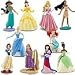 Disney Princess Exclusive 10 Piece Deluxe Figurine Set Aurora, Ariel, Jasmine, Snow White, Tiana, Cinderella, Mulan, Pocahontas, Belle Rapunzel_s-1