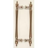 12 CTC Back To Back Passage Door Pull - Antique Copper