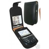 Piel Frama Pielframa Case Blackberry 8700 Series Black Leather