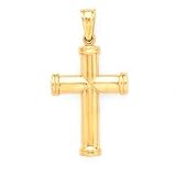 14K CROSS PENDANT FITS 6MM