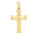 14K CROSS PENDANT FITS 6MM