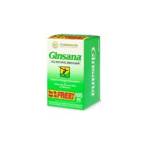 Ginsana All-Natural Enegizer, Bonus Pack 60+45, Softgels - 105 ea