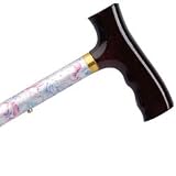 Folding Cane - Flower Garden. This Walking Stick Cane has push button height adjustment and a weight of capacity of 250 lbs.