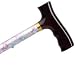 Search : Folding Cane - Flower Garden. This Walking Stick Cane has push button height adjustment and a weight of capacity of 250 lbs.