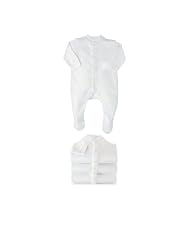 Plain sleepsuits - 3pk