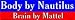 Body by Nautilus brain by Mattel bumper sticker Image