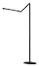 I-TOWER HIGH POWER LED FLOOR LAMP, METALLIC BLACK Daylight White Light