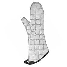San Jamar 801SG15 Silicone Temperature Protection Oven/Freezer Mitt, 15" Length, Silver