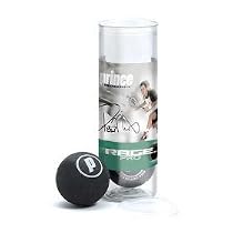 Prince Rage Squash Balls - Double Yellow Dot - 3 ball can
