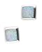 Morningflower Square White Opal Post Earrings