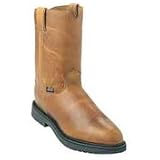 Justin Mens 10 Steel Toe Work Boots - Copper Brown by Justin Boots
