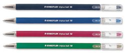 STAEDTLER Kugelschreiber triplus ball, M, 4er Etui