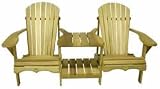 Outdoor Adirondack Tete-A-Tete Kit (Pine)