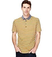 Autograph Pure Cotton Striped Polo Shirt