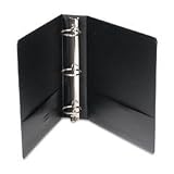 Wilson Jones 368 Line Basic Round Ring Binder, 2-Inch Capacity, 8.5 x 11 Inch Sheet Size, Black, 12 Binders (1 Case) (W368-44NB)