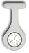 Nurses Fob Watch - White - Silicone (Infection Control)