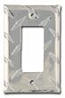 Diamond Polished Aluminum Single GFI Cover