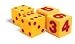 GIANT SOFT CUBES NUMERAL 2/PK 5