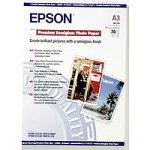 Produkt-Bild: Epson C13S041328 Premium semi Gloss Photo Papier Inkjet 251g/m2 A3+ 20 Blatt Pack