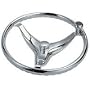 Evolution 13.5" Steering Wheel Cast Stainless with Finger Grip