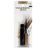 Loreal Lineur Intense Brush Tip Liquid Eyeliner, Black - 3 ea