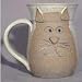 Cat Face, Off White Speckled Mug