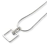Silver .05ct. Diamond Necklace QW204-18 QG