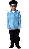 Policeman Career Dressup Play Halloween Boys Costume Size 4/6