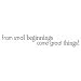From small beginnings... Walligraphy