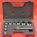 9 pc SHARP HOLLOW PUNCH TOOL SET for LEATHER & GASKET 3/16" - 1-1/4"