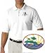 Men's polo shirt with embroidered image of: bonsai tree