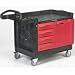 Rubbermaid 4533-88 TradeMaster Cart with 4-Drawer and Cabinet, Small