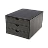 Osco Desktop Filing 3 Drawers Faux Leather - Color: Brown