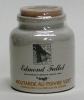 Stoneware Crock Green Peppercorn Mustard by Edmond Fallot