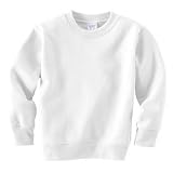 Rabbit Skins - Toddler And Juvy Crewneck Sweatshirt, White, 4