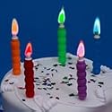 Colour Flame Candles