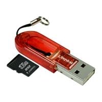 Kingston USB microSD Reader + Card - Card reader ( microSD, microSDHC ) - flash: microSD - 2 GB - Hi-Speed USB