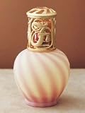 La Tee Da! Fenton Art Glass Burmese Swirl Effusion Lamp 54405
