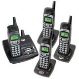 AT&T E5945 5.8 GHz 4 Handset Answering System with Caller ID (Black) by AT&T