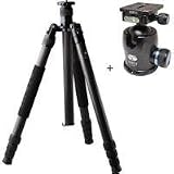 SIRUI M-3204 4 Section Carbon Fiber Tripod, Max Height 69, Supports 39 lbs.- with SIRUI K-40X 54mm Ballhead with Quick Release