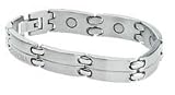 Sabona Executive Sport Silver Magnet Bracelet (SIZE: Medium)