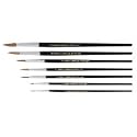 Paint Brush, Fine Camel Hair, Number 6, Aluminum Ferrules