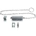 Tools & Hardware : Steel Chain Bolt, 3 1/2