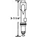 United States Hdwe. P-676C Bath Stem