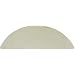 Durable Coporation Thermoset Vulvcanized Rubber Grand-Stand Beauty & Barber Anti-Fatigue Mat, Circle with Recess, for Indoors, Marble White / Beige