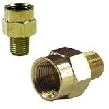 Tools & Hardware : 1 Pcs 3/8' (F) to 1/4' (M) Brass Connector