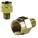 1 Pcs 3/8 (F) to 1/4 (M) Brass Connector