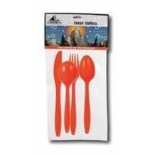 Fork Knife Spoon Orange Cutlery Set for 2