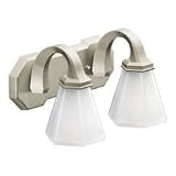 Moen YB9762BN Felicity Two Globe Bath Light, Brushed Nickel